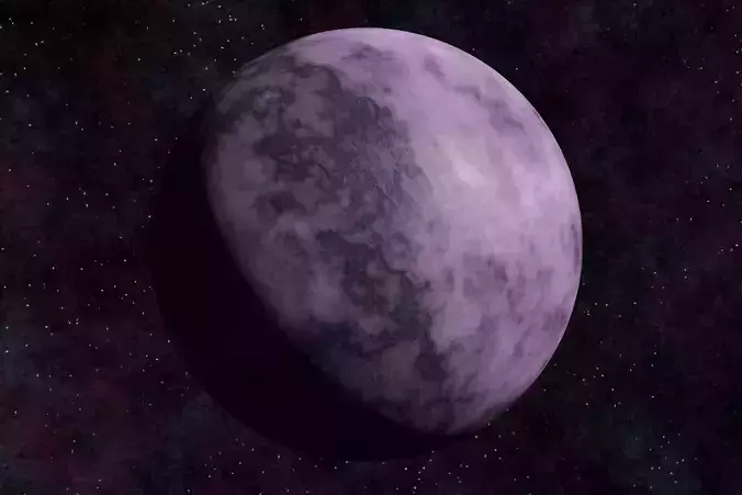 Ice planet 010-alfa Low-poly 3D model