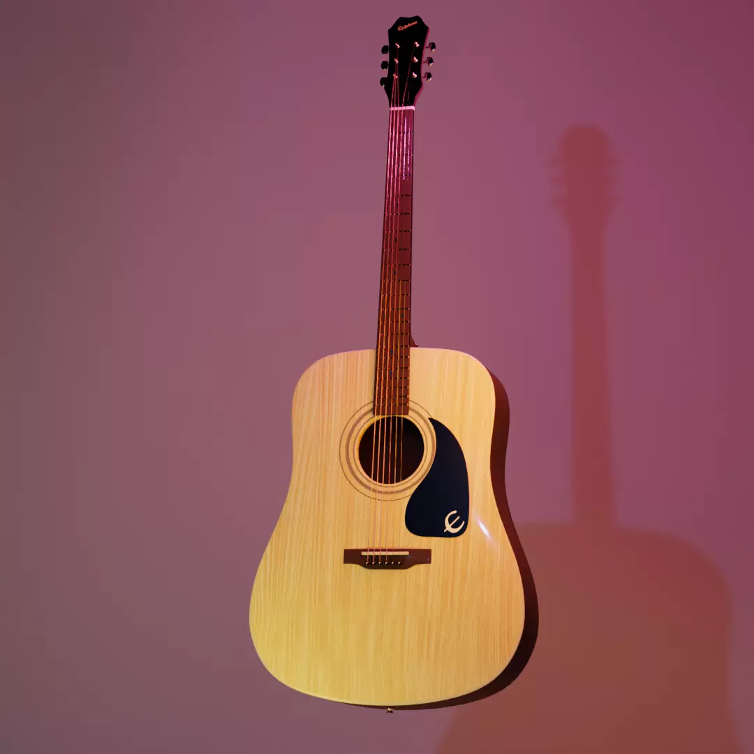 Epiphone DR-100 Acoustic Guitar Free 3D model