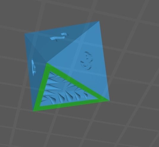 Mimic Dice 8 Faces Free low-poly 3D model Free low-poly 3D model_1