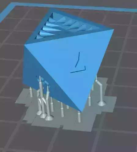 Mimic Dice 8 Faces Free low-poly 3D model