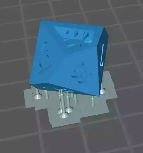 Mimic Dice 10 Faces Free low-poly 3D model