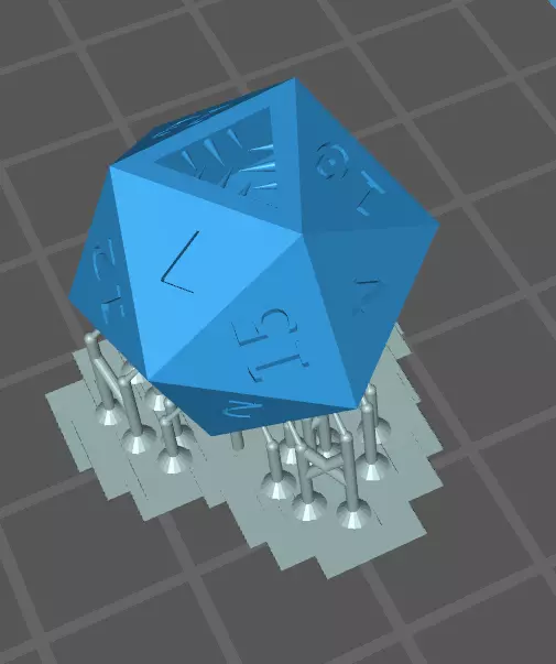 Mimic Dice 20 Faces Free low-poly 3D model Free low-poly 3D model_0