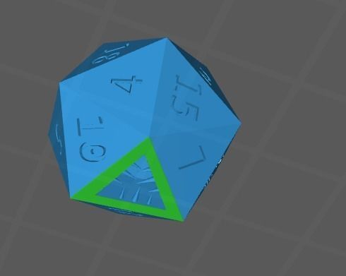 Mimic Dice 20 Faces Free low-poly 3D model Free low-poly 3D model_1