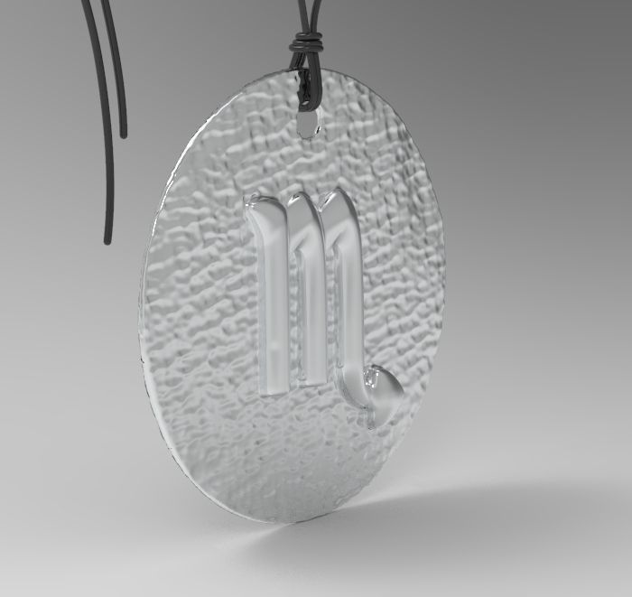 Zodiac Coin Scorpio 3D print model_15