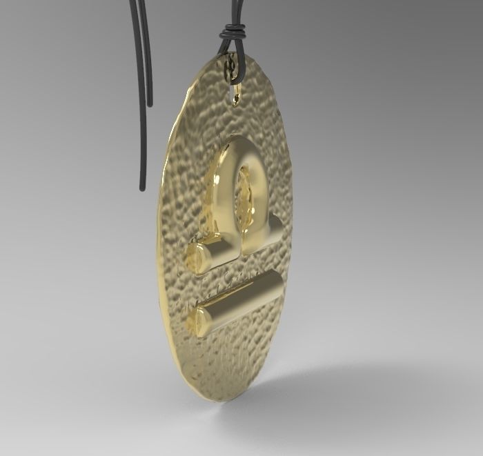Zodiac Coin Libra 3D print model_5