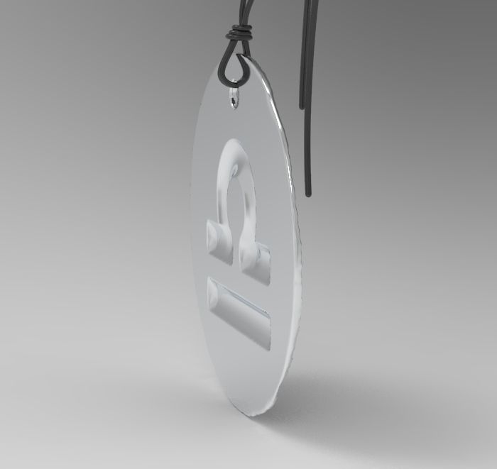 Zodiac Coin Libra 3D print model_12