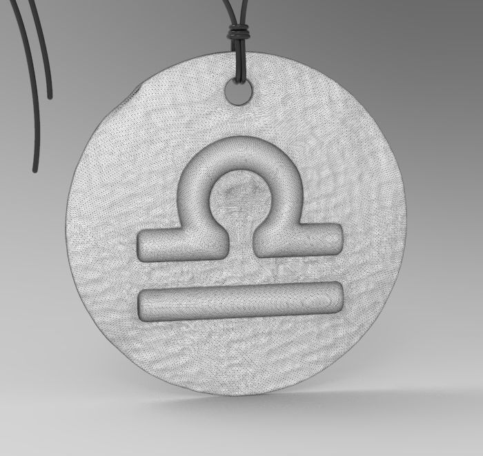 Zodiac Coin Libra 3D print model_27