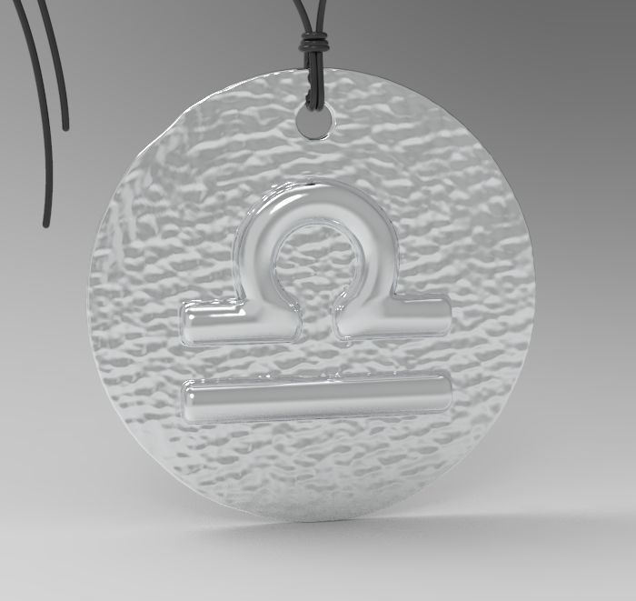 Zodiac Coin Libra 3D print model_17