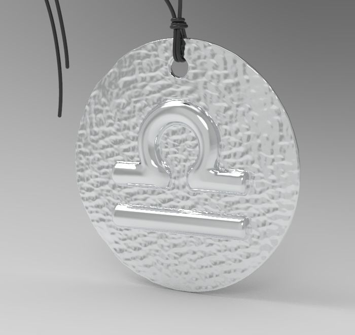 Zodiac Coin Libra 3D print model_19