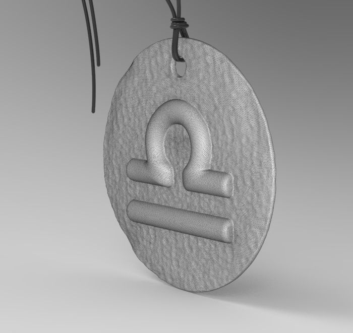 Zodiac Coin Libra 3D print model_30