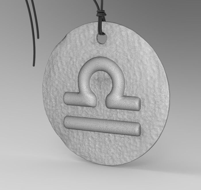 Zodiac Coin Libra 3D print model_29