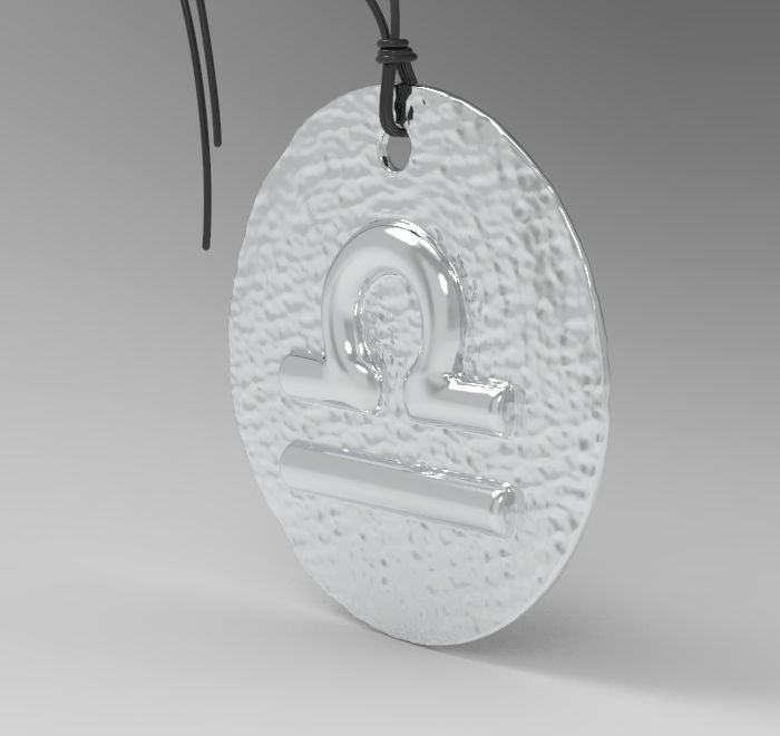 Zodiac Coin Libra 3D print model_20