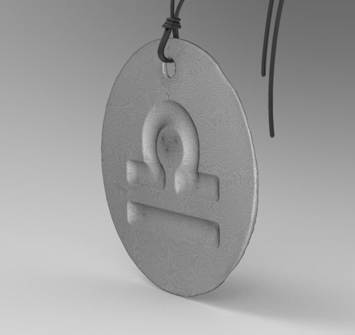 Zodiac Coin Libra 3D print model_21