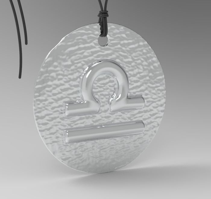 Zodiac Coin Libra 3D print model_16