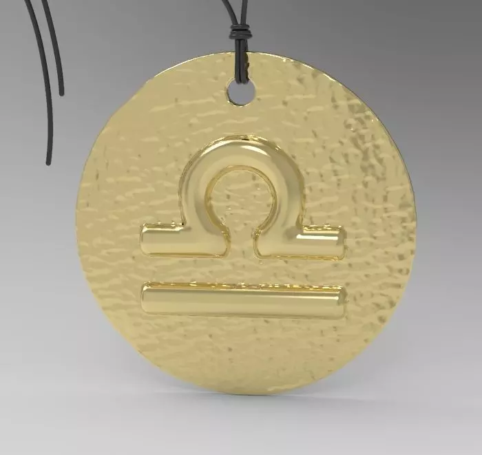 Zodiac Coin Libra 3D print model_0