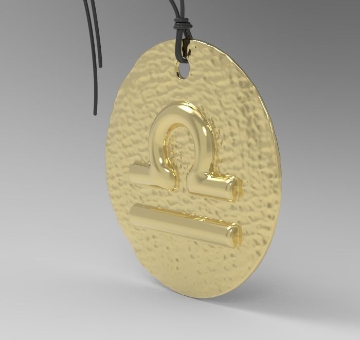 Zodiac Coin Libra 3D print model_10