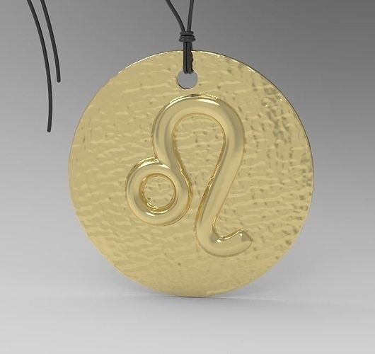 Zodiac Coin Leo 3D print model