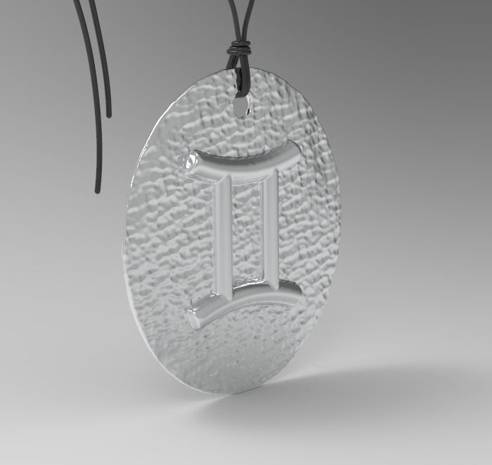 Zodiac Coin Gemini 3D print model_15