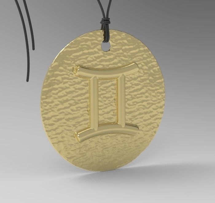 Zodiac Coin Gemini 3D print model_6