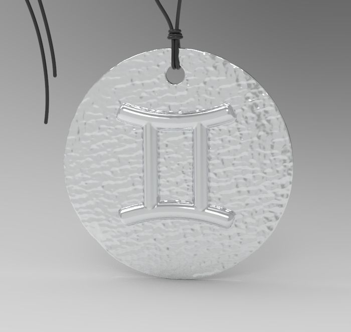 Zodiac Coin Gemini 3D print model_18