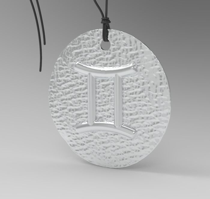 Zodiac Coin Gemini 3D print model_19