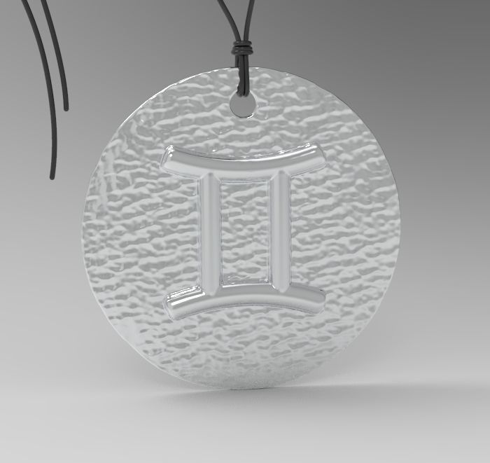 Zodiac Coin Gemini 3D print model_17