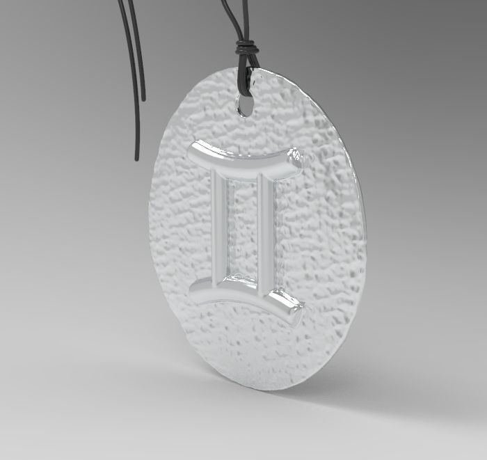 Zodiac Coin Gemini 3D print model_20