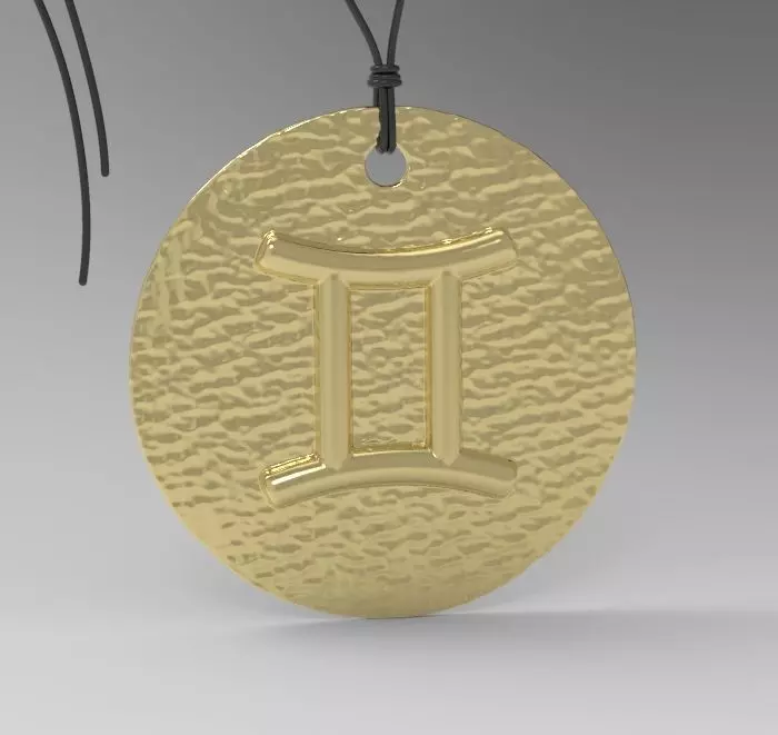 Zodiac Coin Gemini 3D print model_0