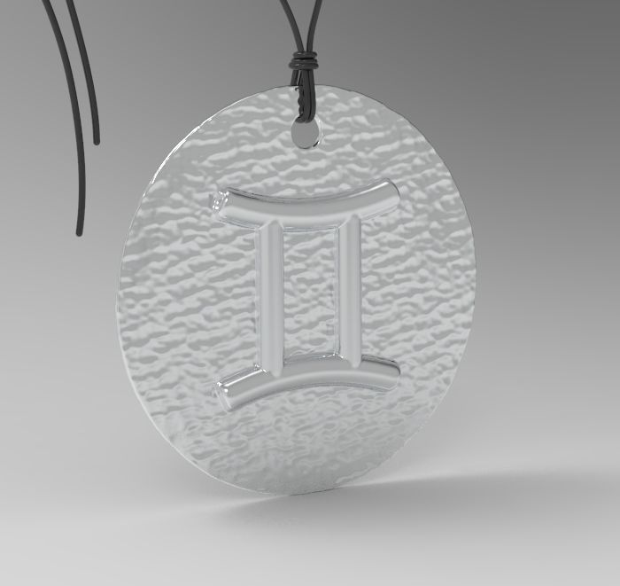 Zodiac Coin Gemini 3D print model_16