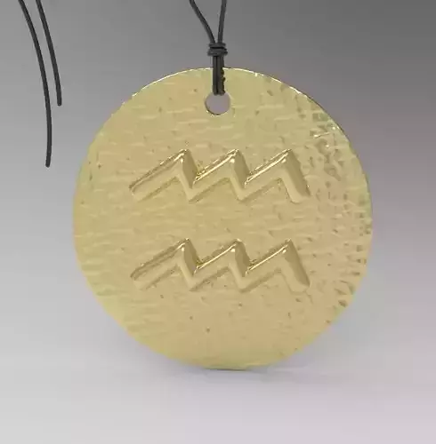 Zodiac Coin Aquarius