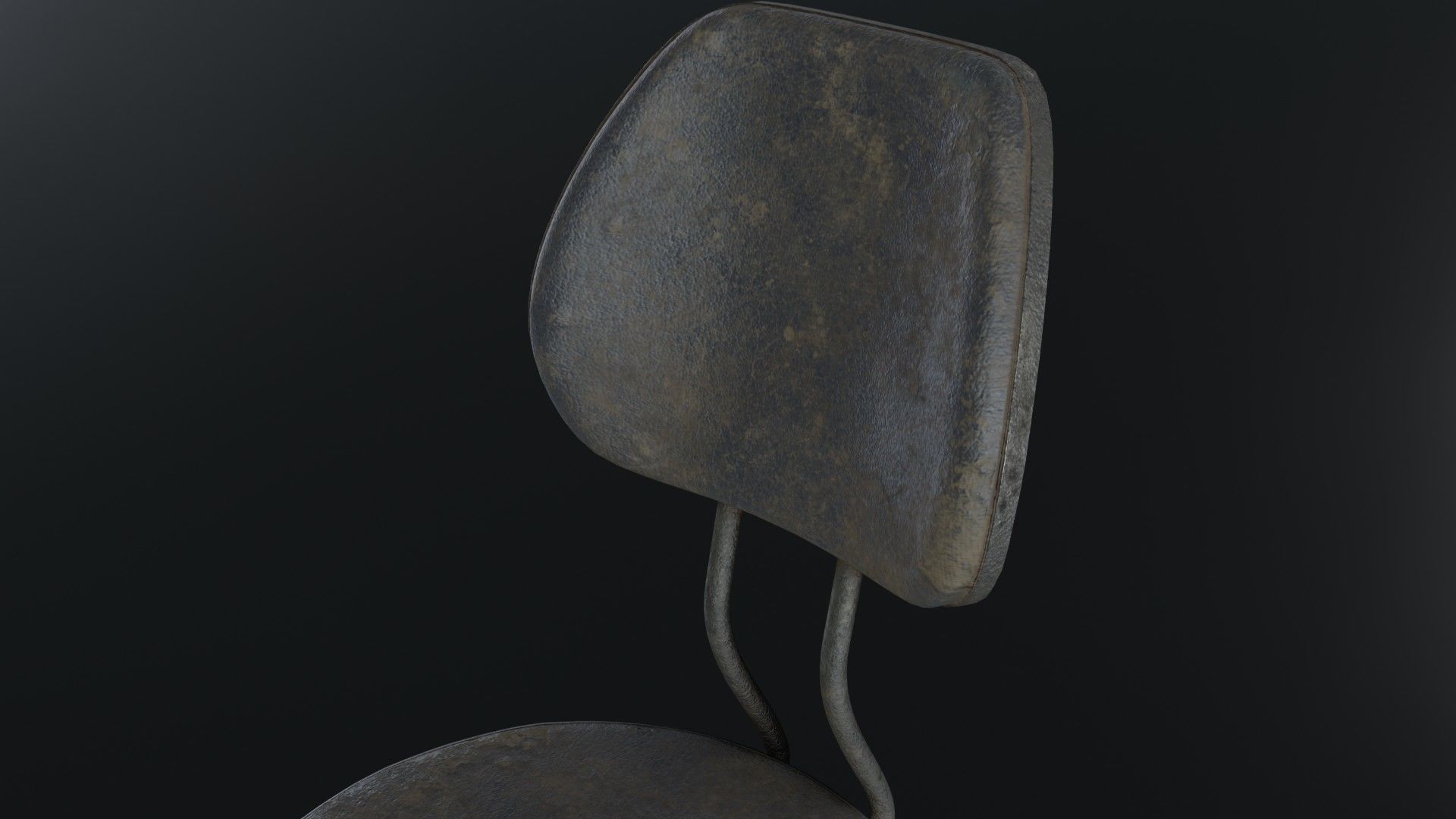 Old Dirty Office Chair 05 Low-poly 3D model_41