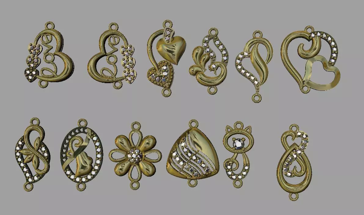 tiny piece of gold 3D print model_0