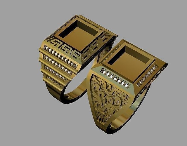 fashion men ring 3D print model