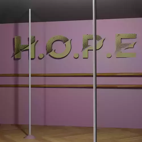 Dance Studio Low-poly 3D model