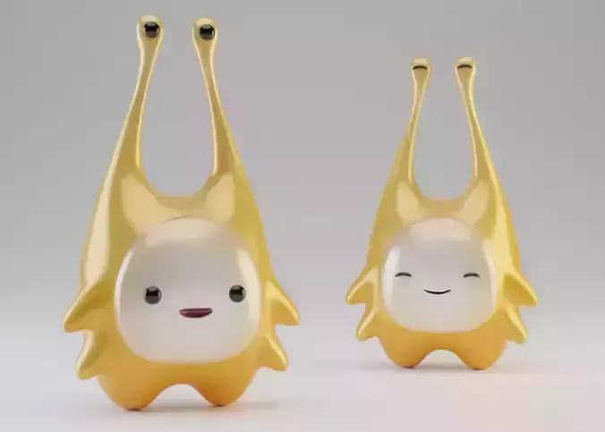Yellow mini cute creature