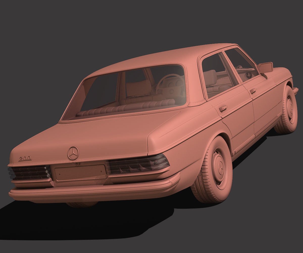 Mercedes Benz W123 3D model_6