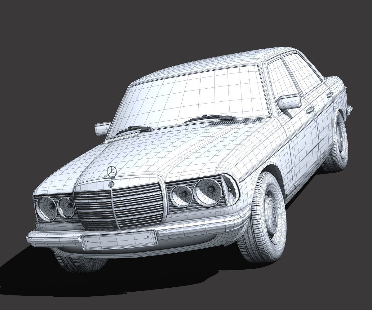 Mercedes Benz W123 3D model_11