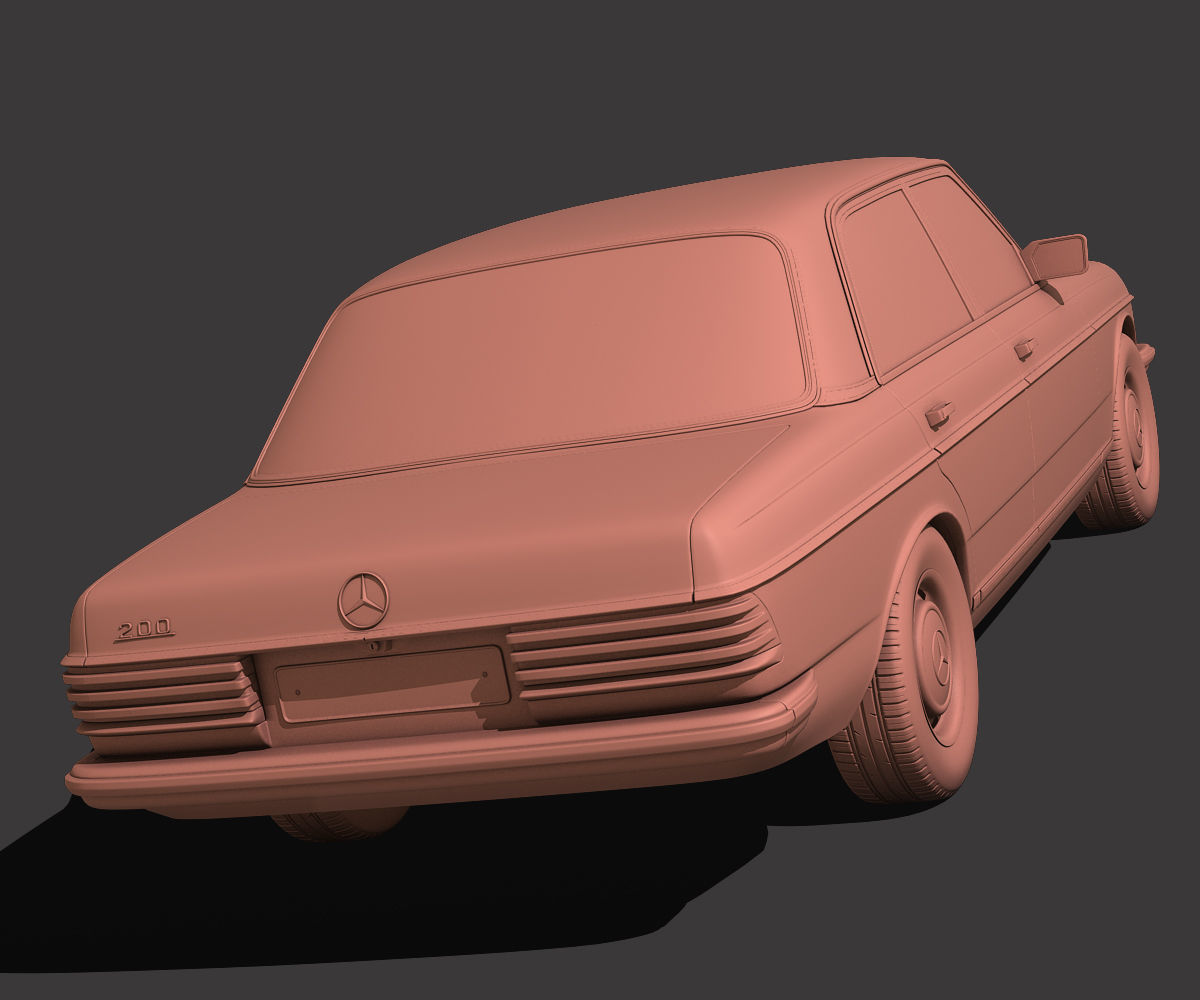 Mercedes Benz W123 3D model_4