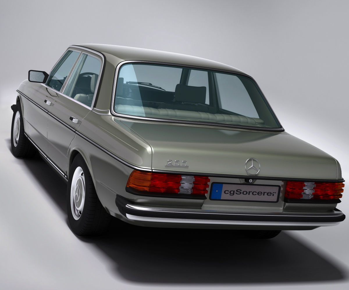 Mercedes Benz W123 3D model_1
