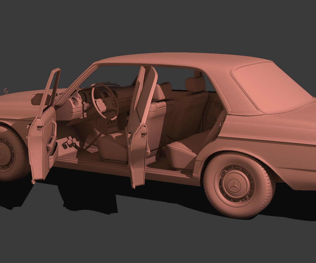 Mercedes Benz W123 3D model_8