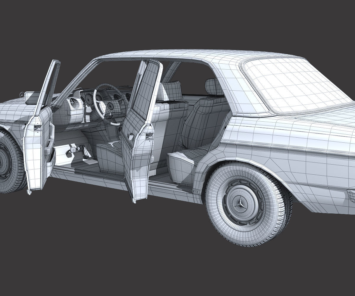 Mercedes Benz W123 3D model_13