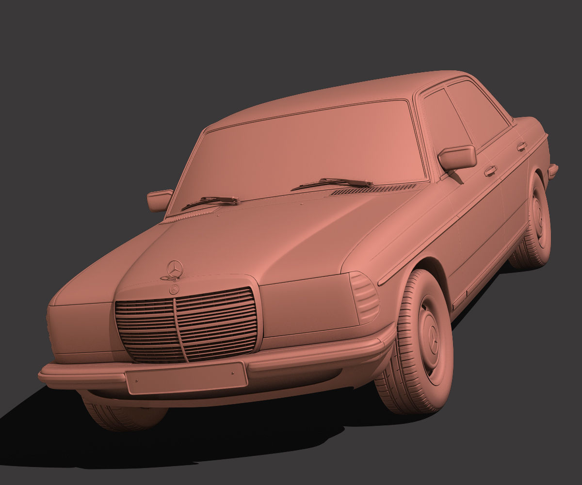 Mercedes Benz W123 3D model_5