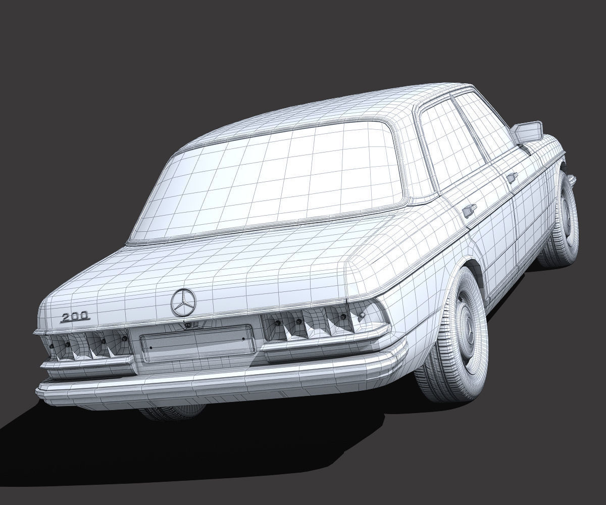 Mercedes Benz W123 3D model_12