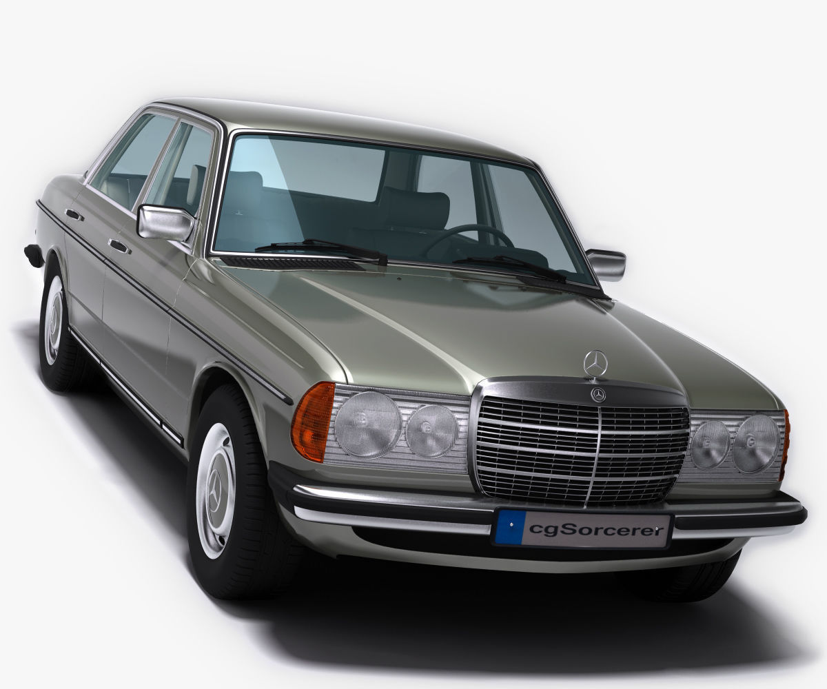 Mercedes Benz W123 3D model_3