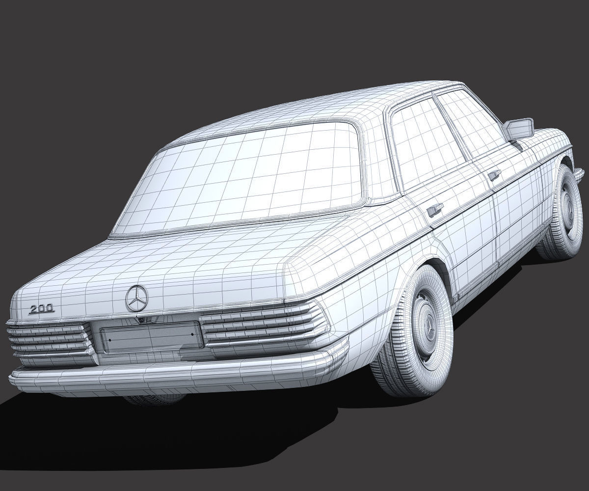 Mercedes Benz W123 3D model_10