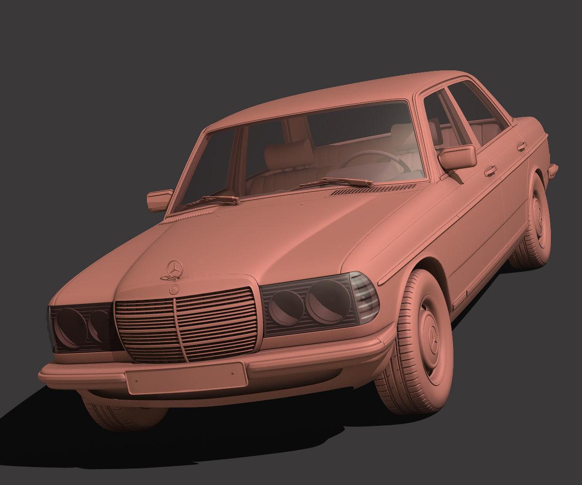 Mercedes Benz W123 3D model_7