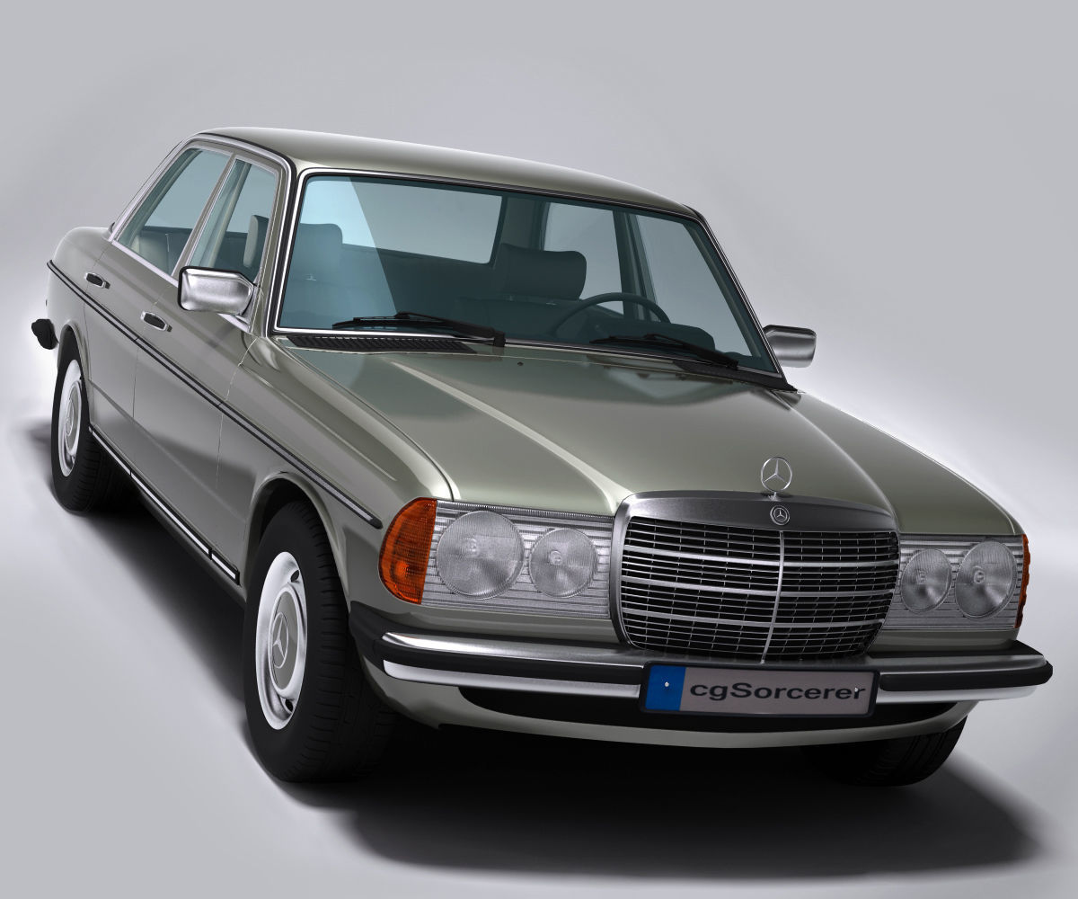 Mercedes Benz W123 3D model_2