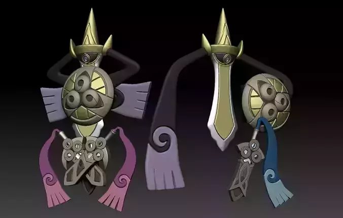 Pokemon Honedge Doublade Aegislash 3D print model