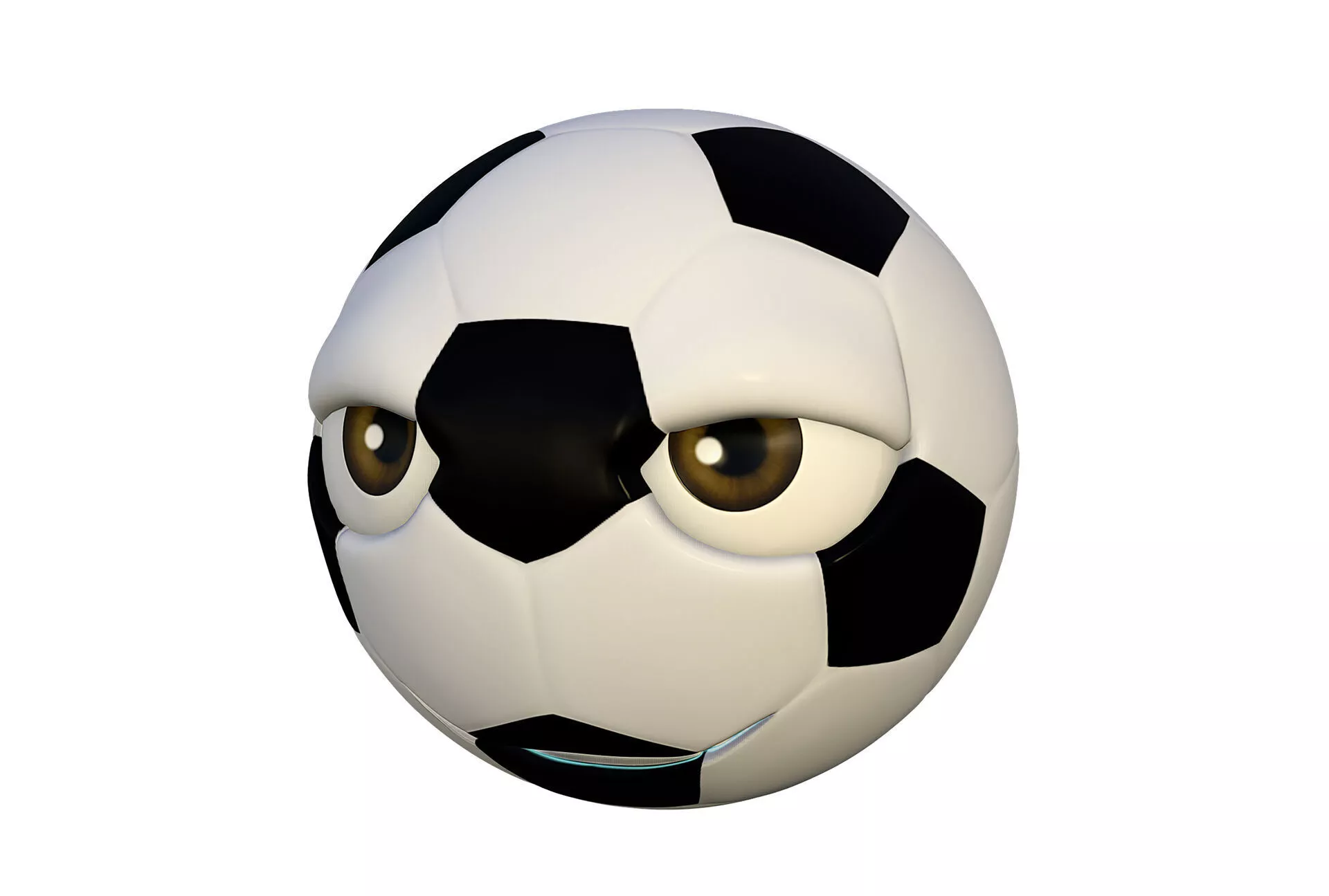 Football character 3D model