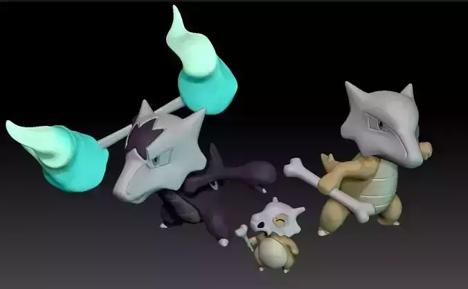 Pokemon Cubone Marowak - Alolan included